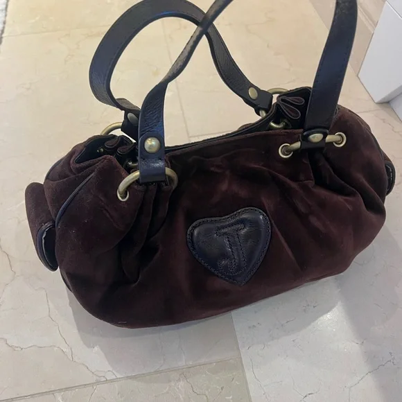 Juicy Couture Vintage Black and Pink Shoulder Bag - Picture 2 of 4